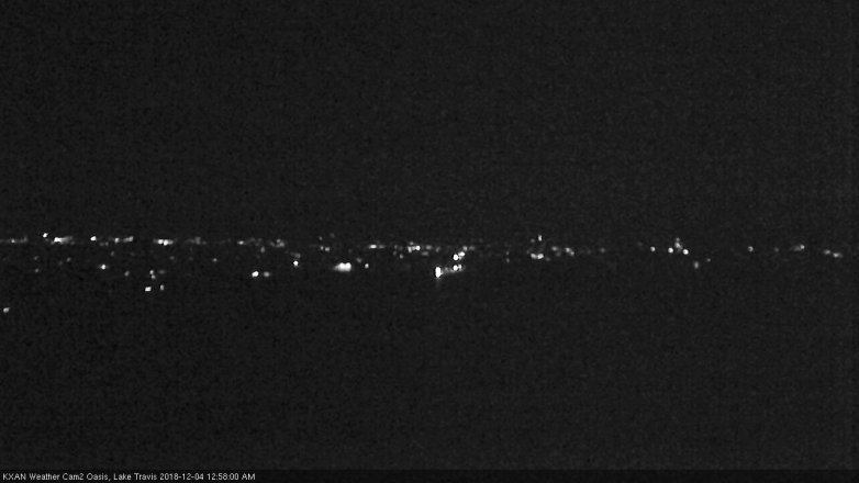 Lake Travis webcam, December 3, 2018 12:00 AM CT