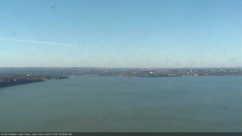 Lake Travis webcam, December 4, 2018 9:10 AM CT