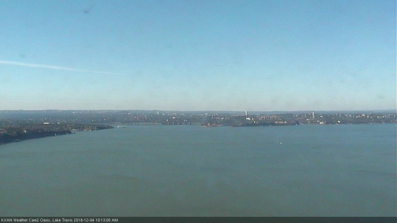 Lake Travis webcam, December 4, 2018 9:15 AM CT