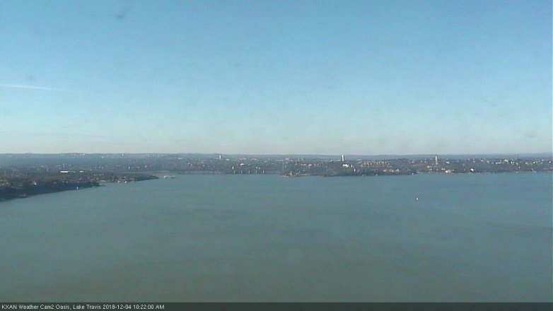 Lake Travis webcam, December 4, 2018 9:25 AM CT