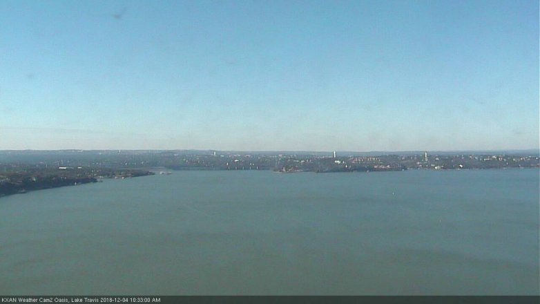Lake Travis webcam, December 4, 2018 9:35 AM CT