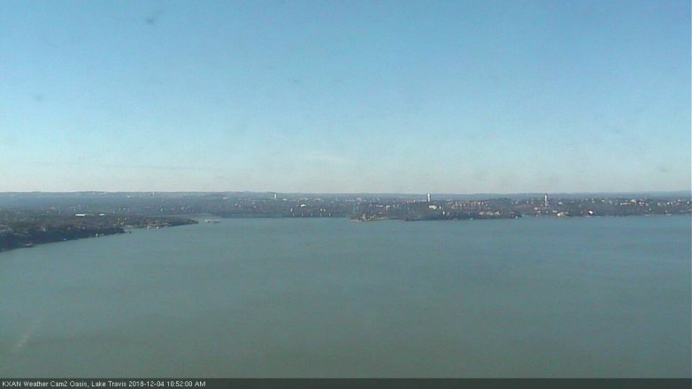 Lake Travis webcam, December 4, 2018 9:55 AM CT