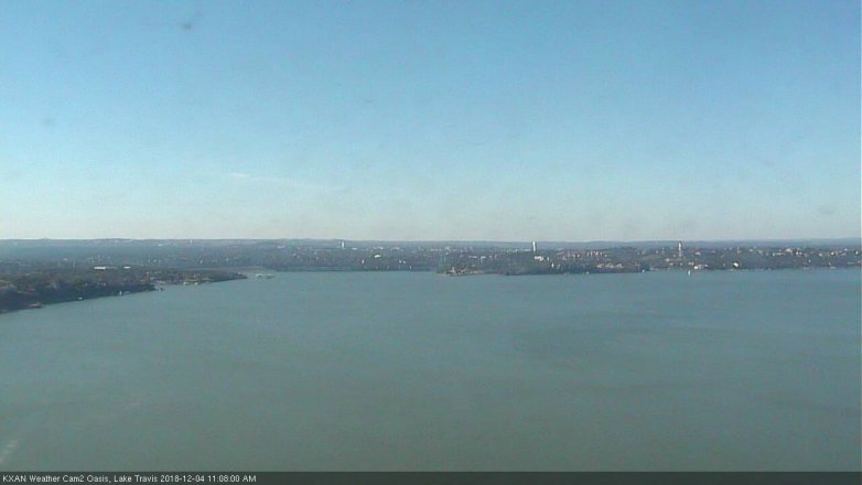 Lake Travis webcam, December 4, 2018 10:10 AM CT