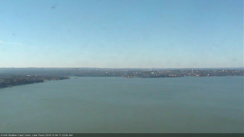 Lake Travis webcam, December 4, 2018 10:25 AM CT