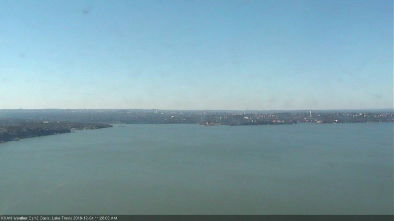 Lake Travis webcam, December 4, 2018 10:30 AM CT