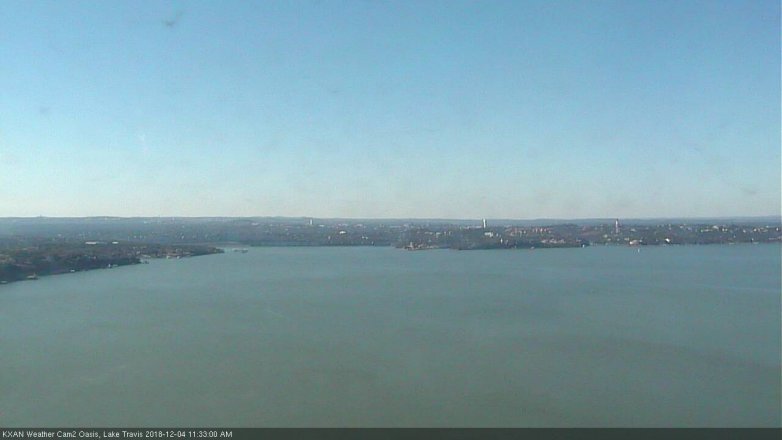 Lake Travis webcam, December 4, 2018 10:35 AM CT