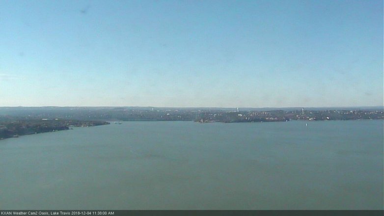 Lake Travis webcam, December 4, 2018 10:40 AM CT