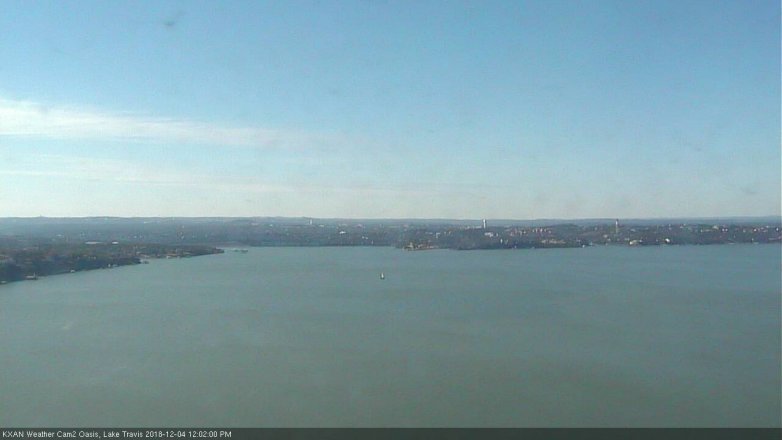 Lake Travis webcam, December 4, 2018 11:05 AM CT