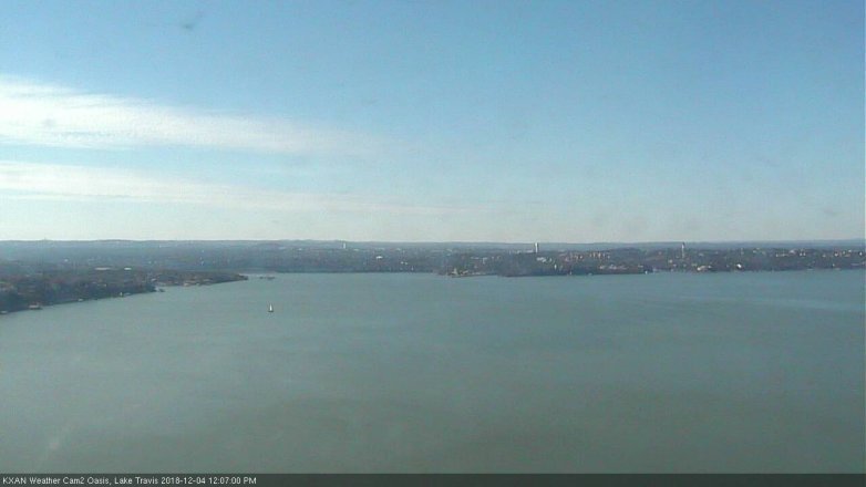 Lake Travis webcam, December 4, 2018 11:10 AM CT
