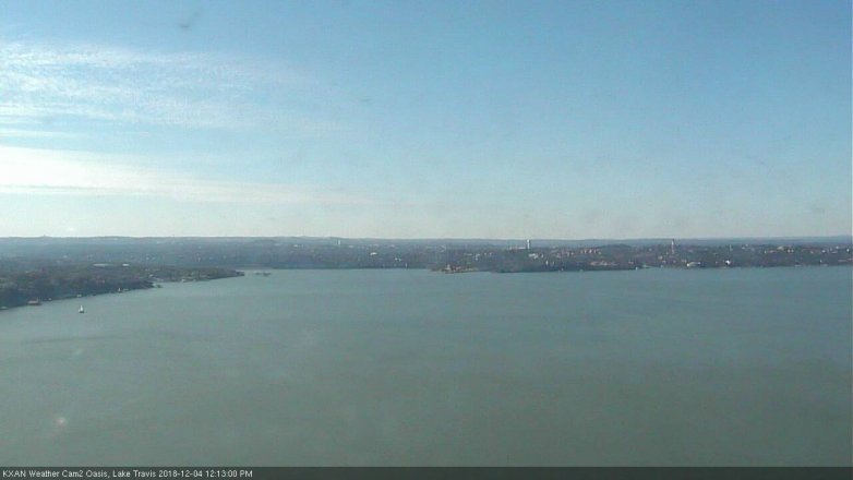 Lake Travis webcam, December 4, 2018 11:15 AM CT
