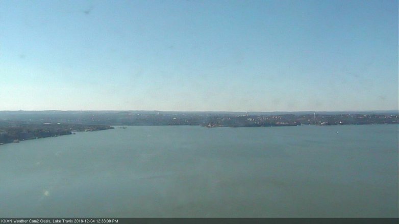 Lake Travis webcam, December 4, 2018 11:35 AM CT