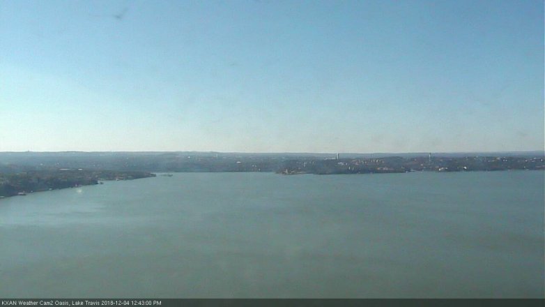 Lake Travis webcam, December 4, 2018 11:45 AM CT