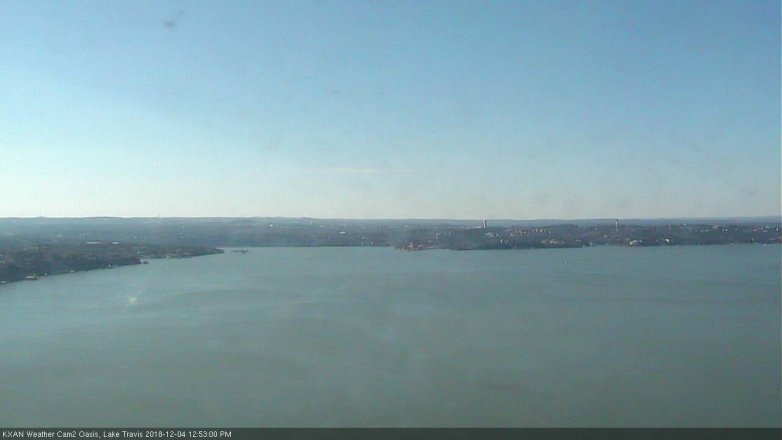 Lake Travis webcam, December 4, 2018 11:55 AM CT