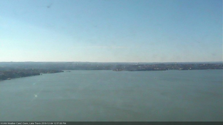 Lake Travis webcam, December 4, 2018 12:00 PM CT