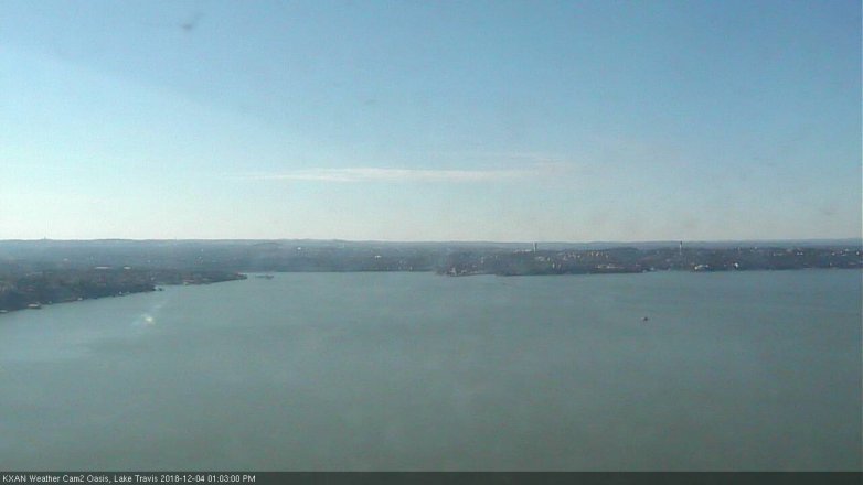 Lake Travis webcam, December 4, 2018 12:05 PM CT
