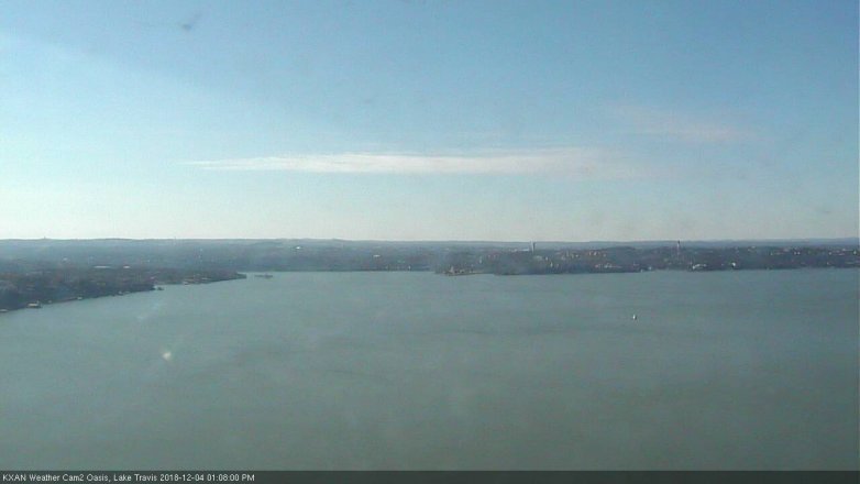 Lake Travis webcam, December 4, 2018 12:10 PM CT