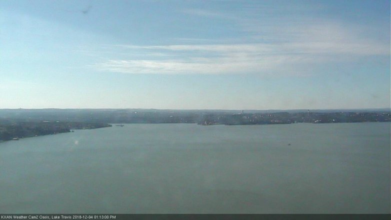 Lake Travis webcam, December 4, 2018 12:15 PM CT
