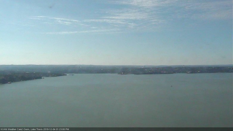 Lake Travis webcam, December 4, 2018 12:25 PM CT