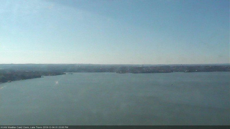 Lake Travis webcam, December 4, 2018 12:35 PM CT