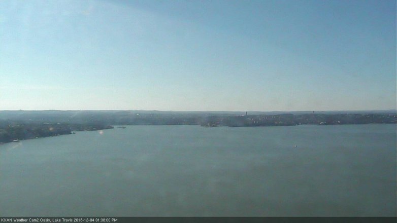 Lake Travis webcam, December 4, 2018 12:40 PM CT
