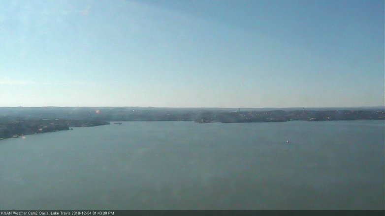 Lake Travis webcam, December 4, 2018 12:45 PM CT