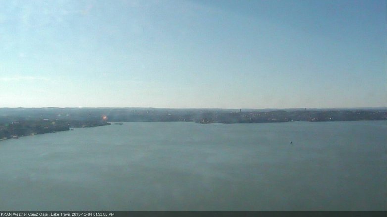 Lake Travis webcam, December 4, 2018 12:55 PM CT