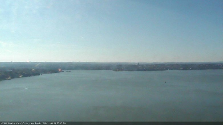 Lake Travis webcam, December 4, 2018 1:00 PM CT