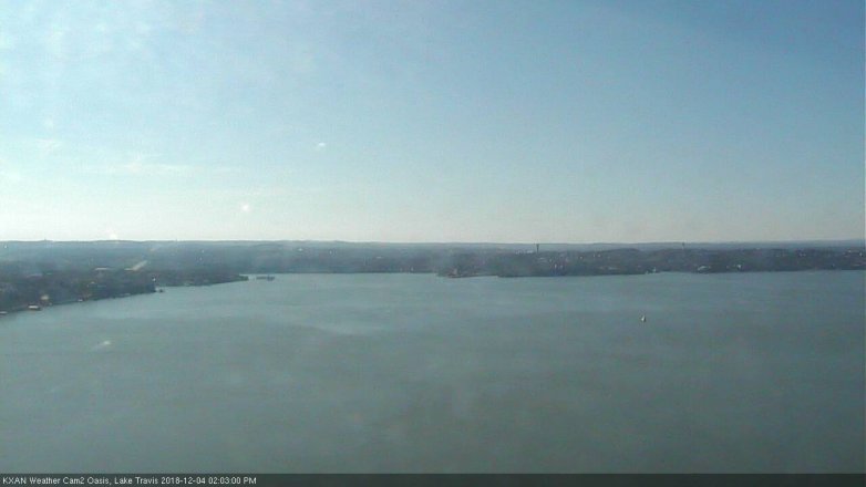 Lake Travis webcam, December 4, 2018 1:05 PM CT