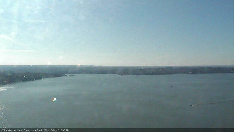 Lake Travis webcam, December 4, 2018 1:30 PM CT