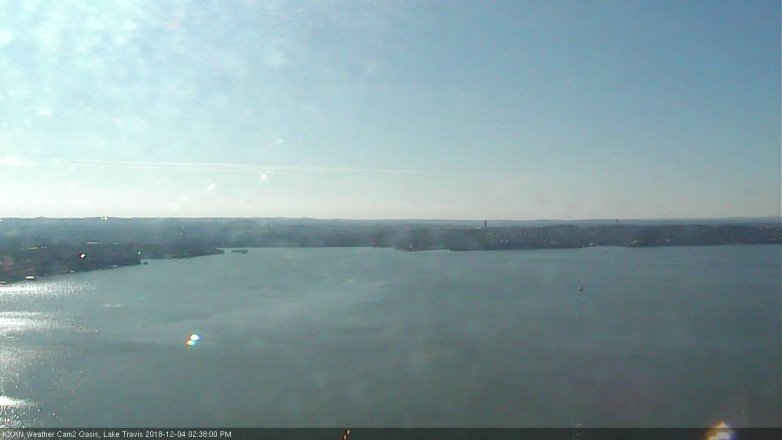 Lake Travis webcam, December 4, 2018 1:40 PM CT