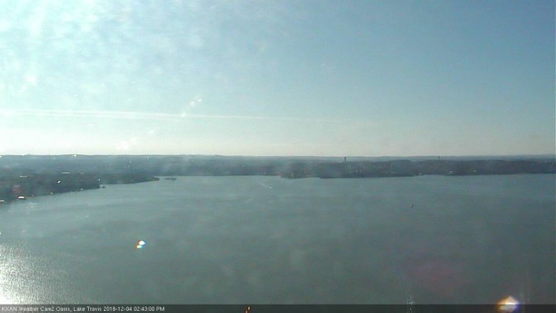 Lake Travis webcam, December 4, 2018 1:45 PM CT