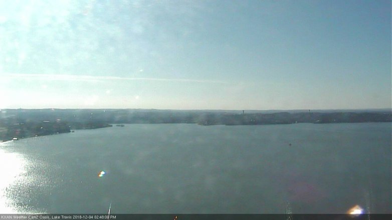Lake Travis webcam, December 4, 2018 1:50 PM CT