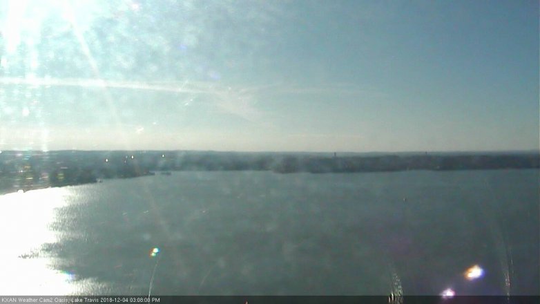 Lake Travis webcam, December 4, 2018 2:10 PM CT