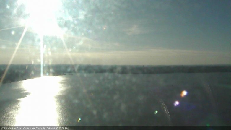 Lake Travis webcam, December 4, 2018 2:55 PM CT