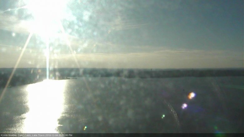 Lake Travis webcam, December 4, 2018 3:00 PM CT