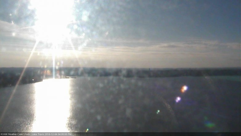 Lake Travis webcam, December 4, 2018 3:10 PM CT