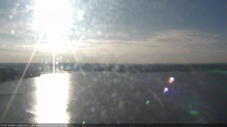Lake Travis webcam, December 4, 2018 3:15 PM CT