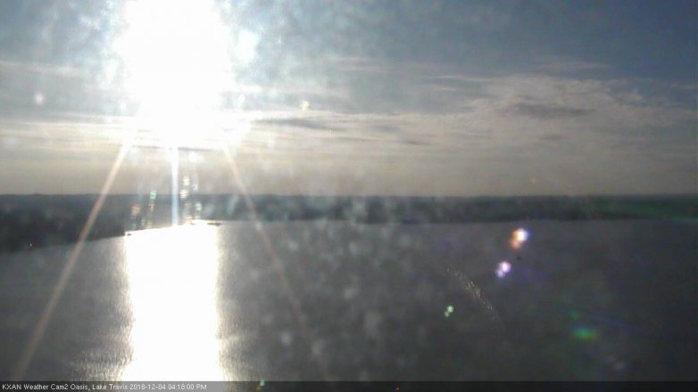 Lake Travis webcam, December 4, 2018 3:20 PM CT