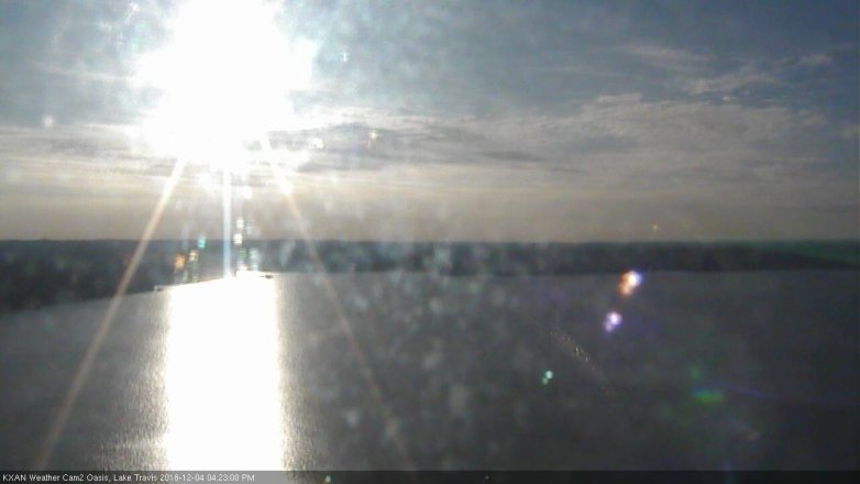 Lake Travis webcam, December 4, 2018 3:25 PM CT