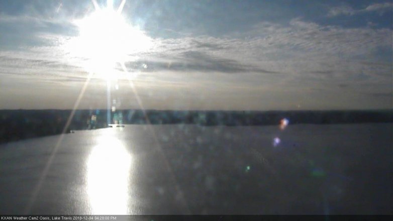 Lake Travis webcam, December 4, 2018 3:30 PM CT