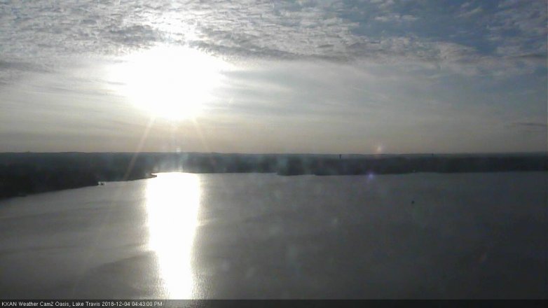 Lake Travis webcam, December 4, 2018 3:45 PM CT