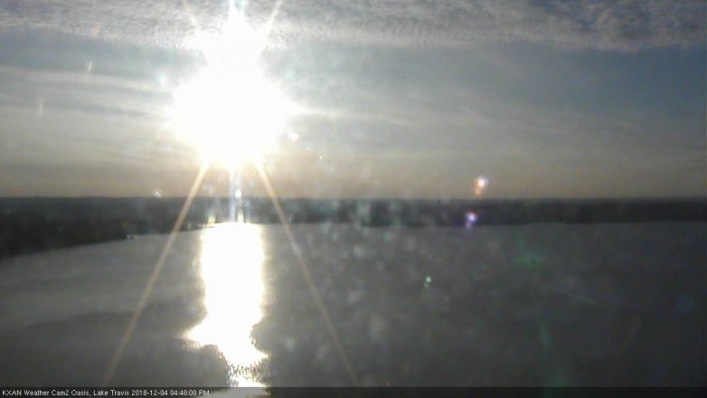 Lake Travis webcam, December 4, 2018 3:50 PM CT