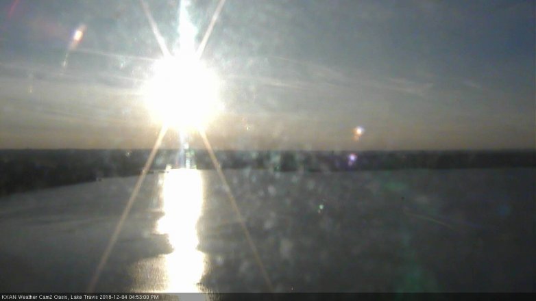 Lake Travis webcam, December 4, 2018 3:55 PM CT