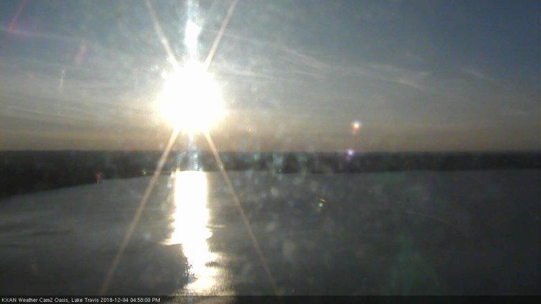 Lake Travis webcam, December 4, 2018 4:00 PM CT