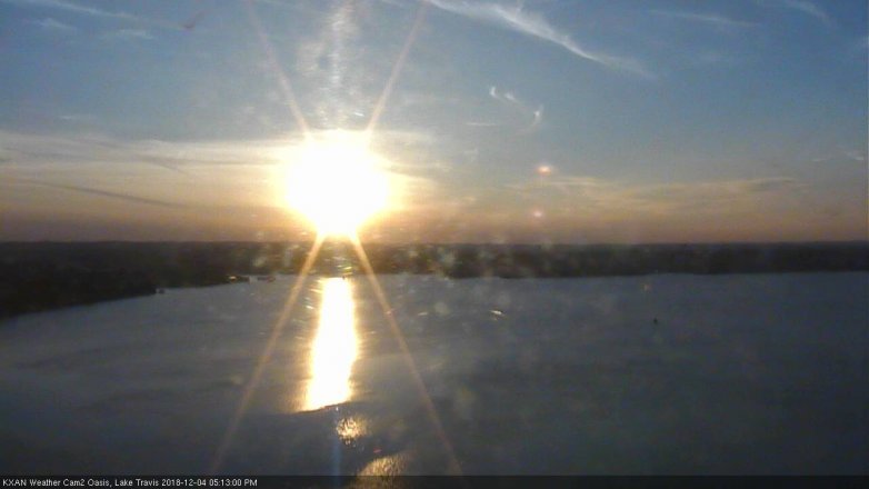 Lake Travis webcam, December 4, 2018 4:15 PM CT