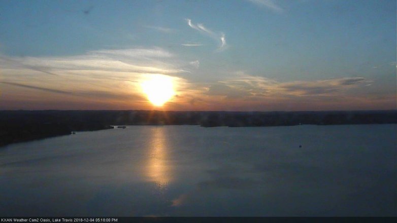 Lake Travis webcam, December 4, 2018 4:20 PM CT