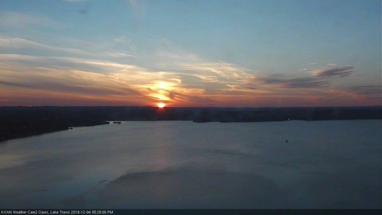 Lake Travis webcam, December 4, 2018 4:30 PM CT