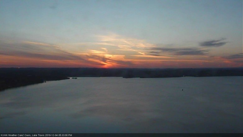 Lake Travis webcam, December 4, 2018 4:35 PM CT