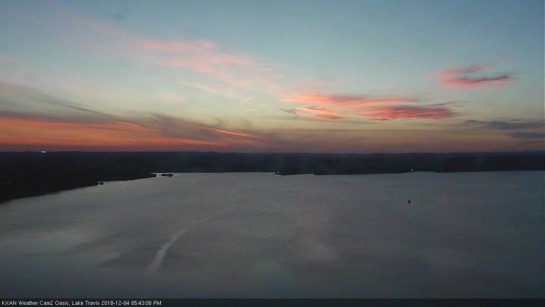 Lake Travis webcam, December 4, 2018 4:45 PM CT