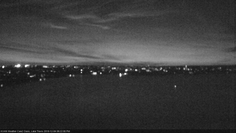 Lake Travis webcam, December 4, 2018 5:25 PM CT